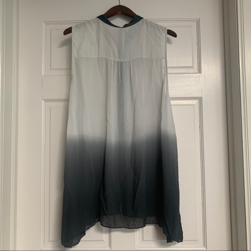 Translucent Ombr Silk Tunic By Eileen Fisher - image 3